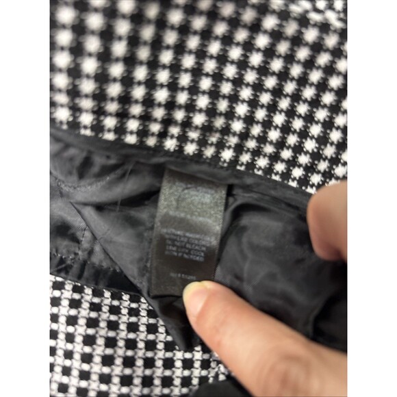 Express Women’s 2R Editor Black & White Twill Straight Ankle Dress Pants - - Picture 11 of 11